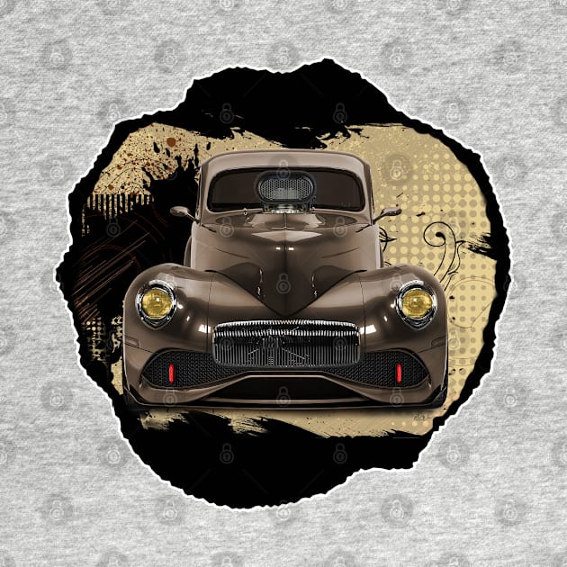 1941 Willys Gasser Abstract Background by Wilcox PhotoArt